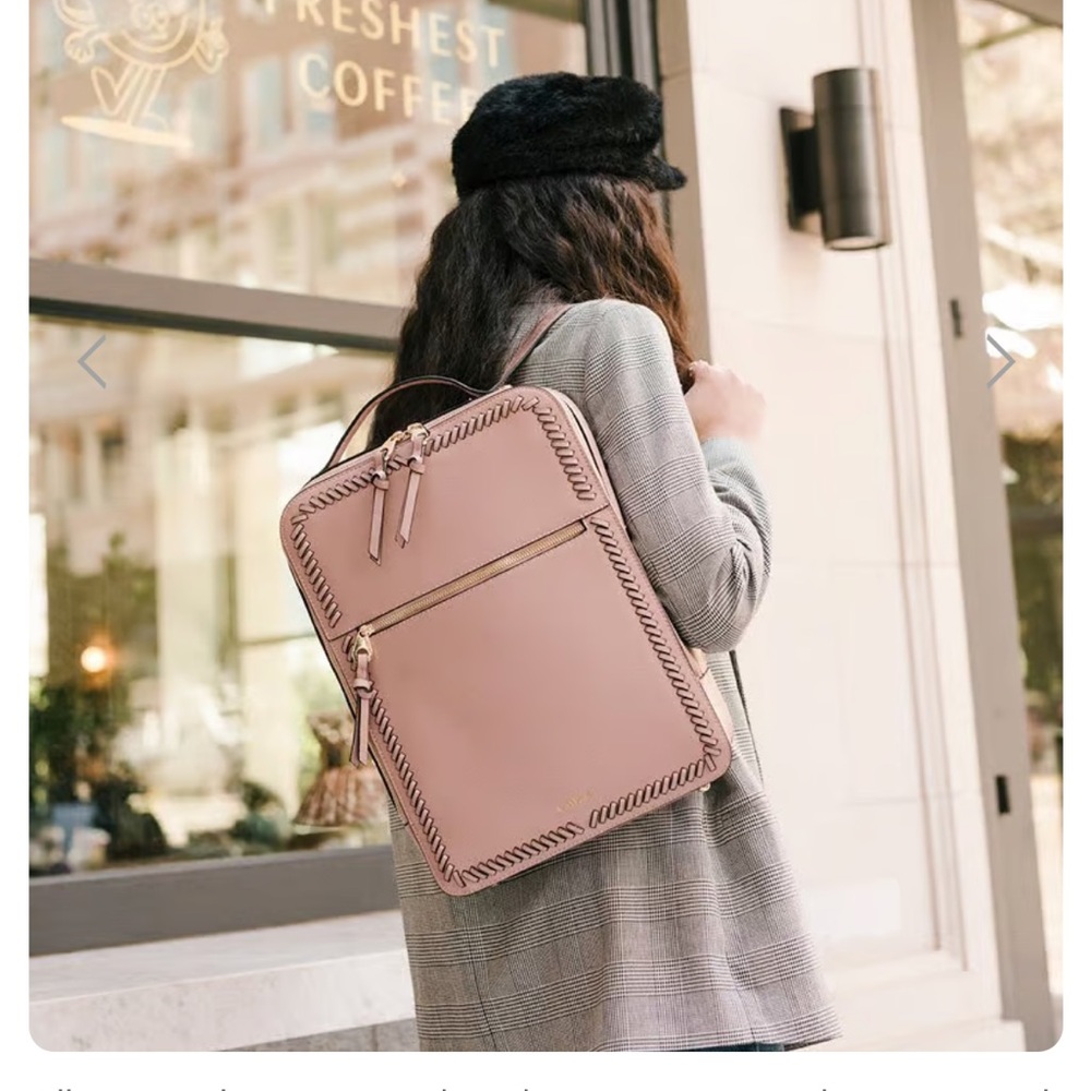 Blush pink Cal Pack Laptop Backpack barely used